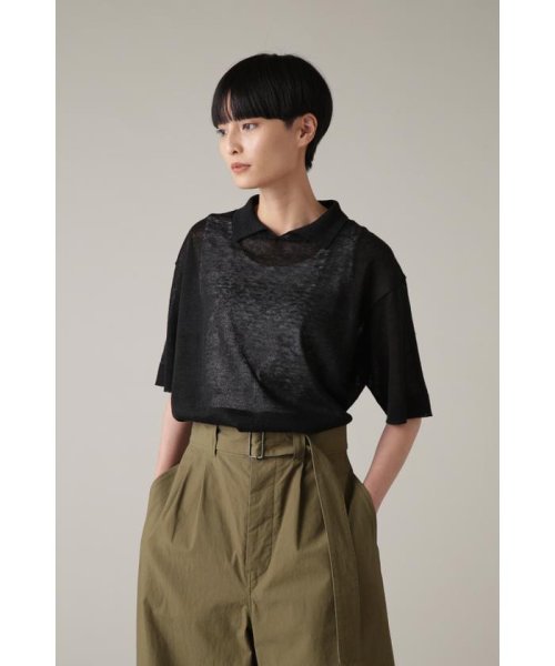 MARGARET HOWELL(マーガレット・ハウエル)/FINE LINEN/BLACK