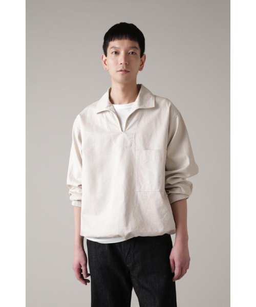 MHL.(エムエイチエル)/JAPANESE COTTON LINEN DRILL/LIGHTBEIGE1