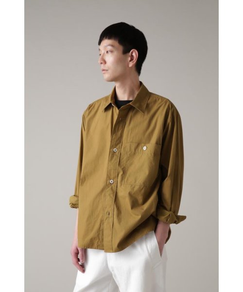 MHL.(エムエイチエル)/WASHED COTTON POPLIN/TAN1