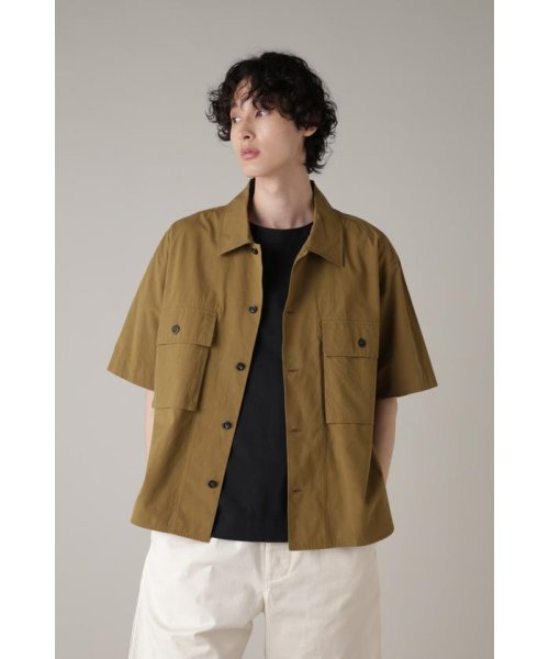 MHL.(エムエイチエル)/WASHED COTTON SHIRTING/OLIVE1