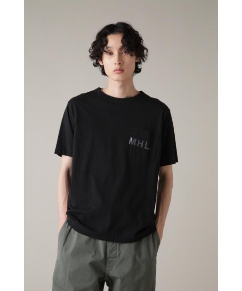 MHL.(エムエイチエル)/PRINTED COTTON JERSEY/BLACK