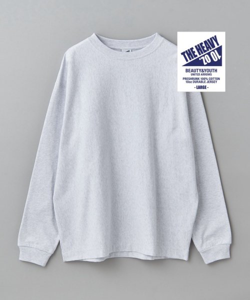 BEAUTY&YOUTH UNITED ARROWS(ビューティーアンドユース　ユナイテッドアローズ)/10oz ヘビー ワイド クルーネック カットソー/SILVER