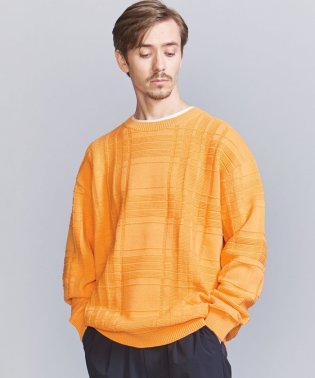 BEAUTY&YOUTH UNITED ARROWS/ドライコットン 5ゲージ チェック クルーネック ニット/505829280