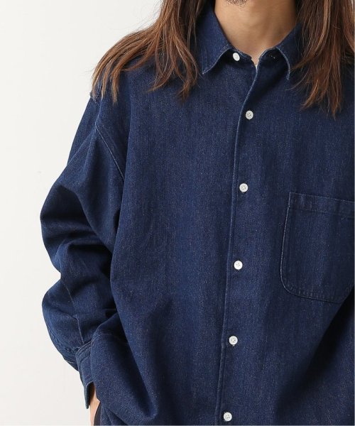 JOURNAL STANDARD(ジャーナルスタンダード)/【FOLL / フォル】cotton linen denim big daily shirt/ネイビー