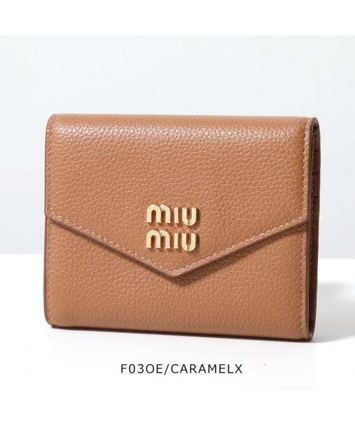 MIUMIU(ミュウミュウ)/MIUMIU 二つ折り財布 5MH040 2DT7 レザー ミニ財布/その他系6