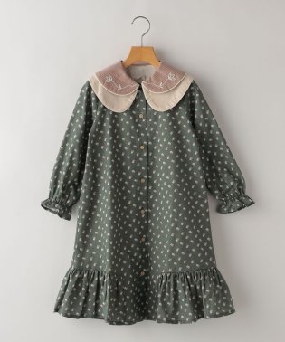 SHIPS KIDS/Popelin:100～120cm / Green floral dress/505830209