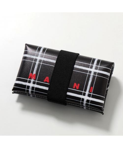 MARNI コイン&カードケース PFMI0007U9 P6052 チェック柄 コイン&カードケース PFMI0007U9 P6052