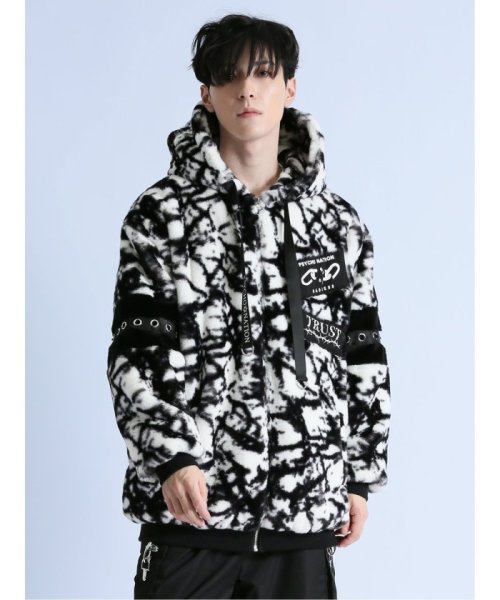 SD×PSYCHONATION アイコンワッペン ファーブルゾンブルゾン アウター ライトアウター コート ジャンパー 秋 冬 春 秋冬 メンズ カジュアル 通 ブルゾン JS1564422848(12045円)