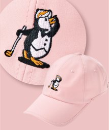 Munsingwear(マンシングウェア)/【ENVOY】ペンギン刺しゅう　ウエーブカットキャップ/ピンク