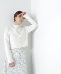 NATURAL BEAUTY BASIC(ナチュラルビューティーベーシック)/ハイネックノースリクロップドアンサンブル　24SS/オフ1