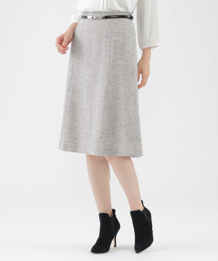 美シリーズ】【ウォッシャブル】ライトラメツィードスカート(505790525