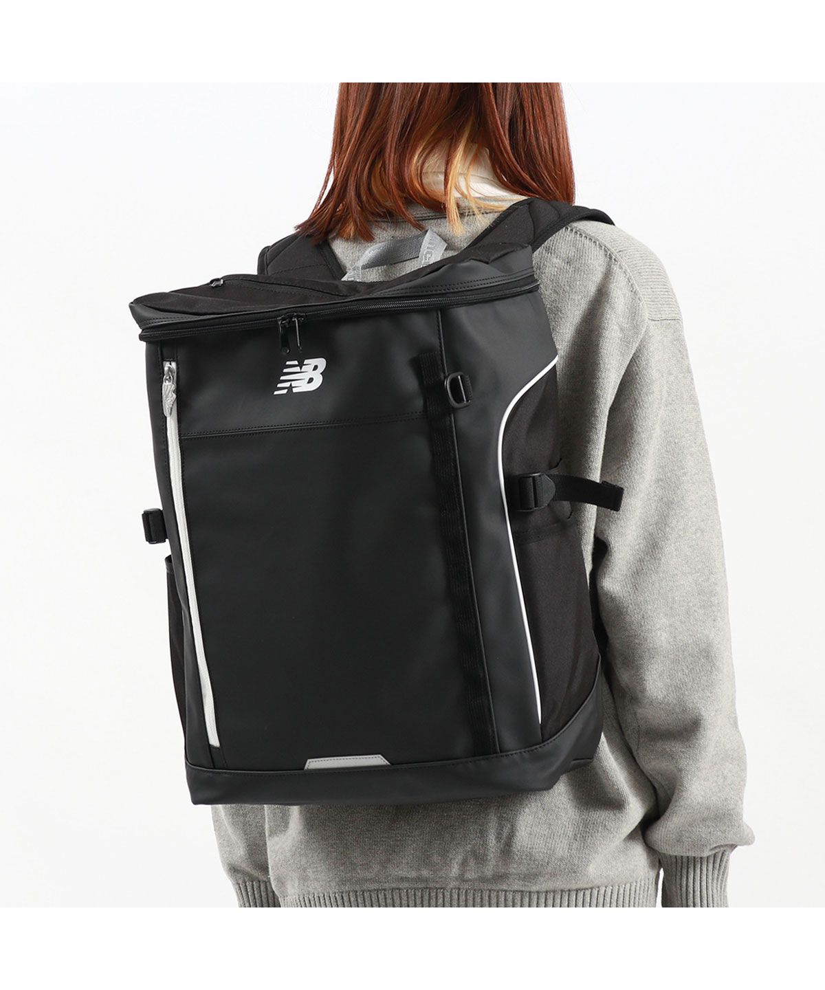 ニューバランス リュック 大容量 通学 new balance 軽量 ボックス型 30L 高校生 黒 リュックサック PC BOXRYUCK  LAB45690