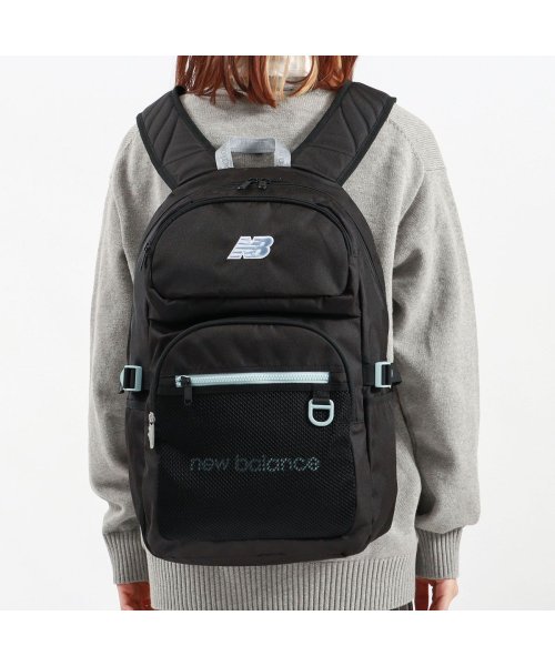 new balance(ニューバランス)/限定カラー ニューバランス リュック 大容量 通学 new balance 30L B4 高校生 BISLON ZIPPER DAY PACK LAB45695/ブラック系2