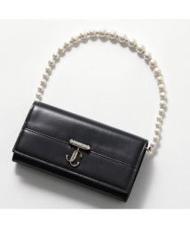 JIMMY CHOO(ジミーチュウ)/Jimmy Choo ウォレットバッグ VARENNE WALLET/CHAIN RAM/ブラック