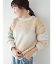 CRAFT STANDARD BOUTIQUE(クラフトスタンダードブティック)/グラデーションクルーネックプルオーバー/ベージュ