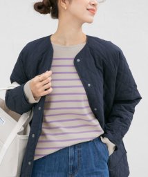 URBAN RESEARCH DOORS(アーバンリサーチドアーズ)/パネルボーダーKNIT/L/GRY×PRL