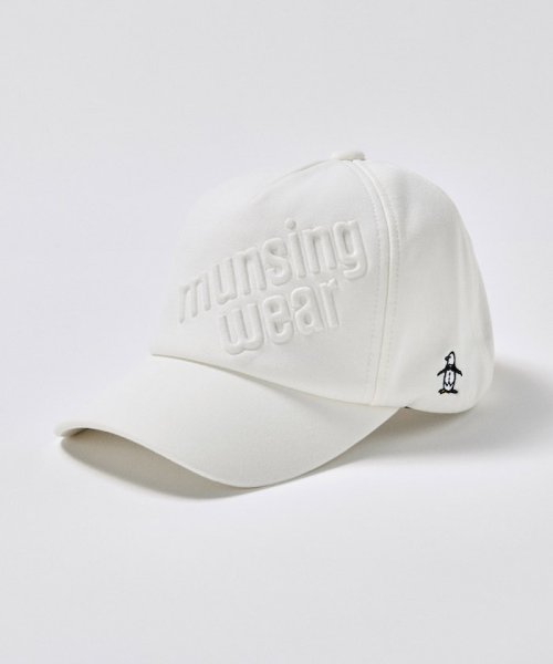 Munsingwear(マンシングウェア)/【ENVOY】ロゴエンボスキャップ/ホワイト