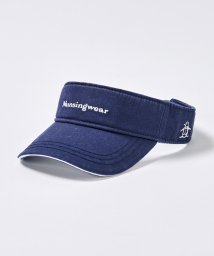 Munsingwear(マンシングウェア)/ロゴ刺しゅう　ウォッシュバイザー/ネイビー