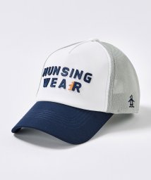 Munsingwear(マンシングウェア)/後ろメッシュ　クーリングキャップ/ホワイトネイビー