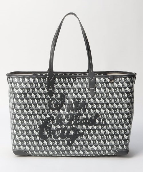 ANYA HINDMARCH(アニヤハインドマーチ)/【ANYA HINDMARCH】ANYA HINDMARCH　アニヤハインドマーチ　トートバッグ　34x24x12　CHARCOAL　レディース/チャコールグレー