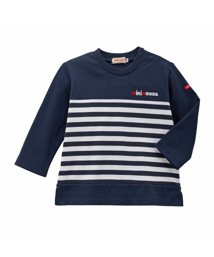 mikihouse 【ミキハウス】【80−150cm】 長袖Tシャツ ネイビー 120cm mikihouse 【ミキハウス】【80−150cm】 長袖Tシャツ ネイビー 120cm