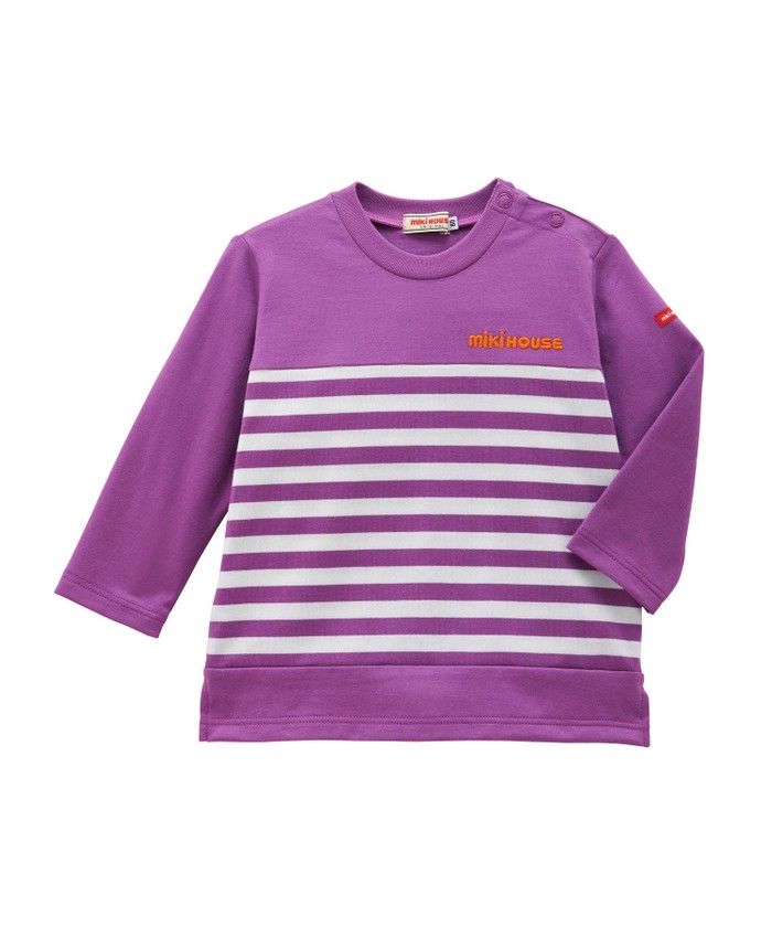 mikihouse 【ミキハウス】【80−150cm】 長袖Tシャツ パープル 90cm mikihouse 【ミキハウス】【80−150cm】 長袖Tシャツ パープル 90cm