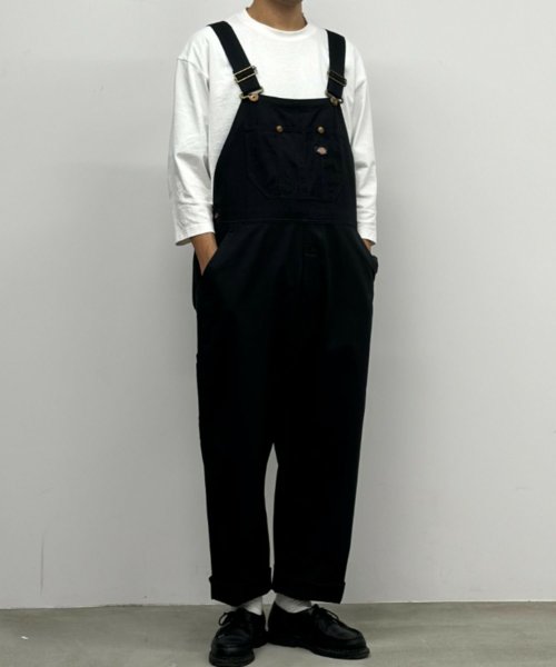 MAC HOUSE(men)(マックハウス（メンズ）)/Dickies ディッキーズ オーバーオール 4110－1311/ブラック