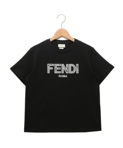 FENDI(フェンディ)/フェンディ 子供服 Tシャツ カットソー ブラック キッズ レディース FENDI JFI306 7AJ F0GME/その他