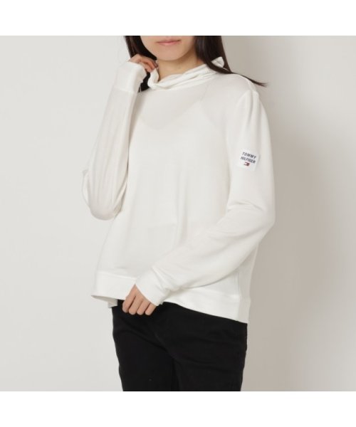 TOMMY HILFIGER(トミーヒルフィガー)/トミーヒルフィガー Tシャツ カットソー トレーナー スウェット プルオーバー ホワイト レディース TOMMY HILFIGER TP3T1009 EGS/その他