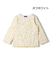 moujonjon(ムージョンジョン)/【子供服】 moujonjon (ムージョンジョン) 日本製小花柄長袖Tシャツ 80cm～140cm M22801/オフホワイト