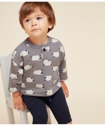 PETIT BATEAU/スウェットプリント長袖プルオーバー/505834668