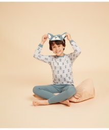 PETIT BATEAU/プリント長袖パジャマ（アイマスク付き）/505834687