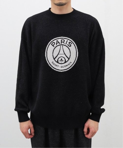 Paris Saint-Germain(Paris SaintGermain)/【Paris Saint－Germain】フロントエンブレム プルオーバーニット/ブラック