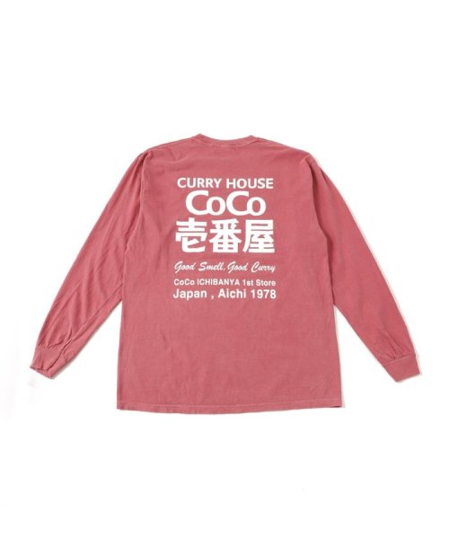 JOURNAL STANDARD relume Men's(ジャーナルスタンダード　レリューム　メンズ)/【カレーハウスCoCo壱番屋 × relume】別注 プリント L/S Tシャツ "Aichi"/ボルドー