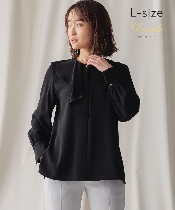 BEIGE 【L−size】CINDY / アシンメトリーブラウス BLACK 8 BEIGE 【L−size】CINDY / アシンメトリーブラウス BLACK 8
