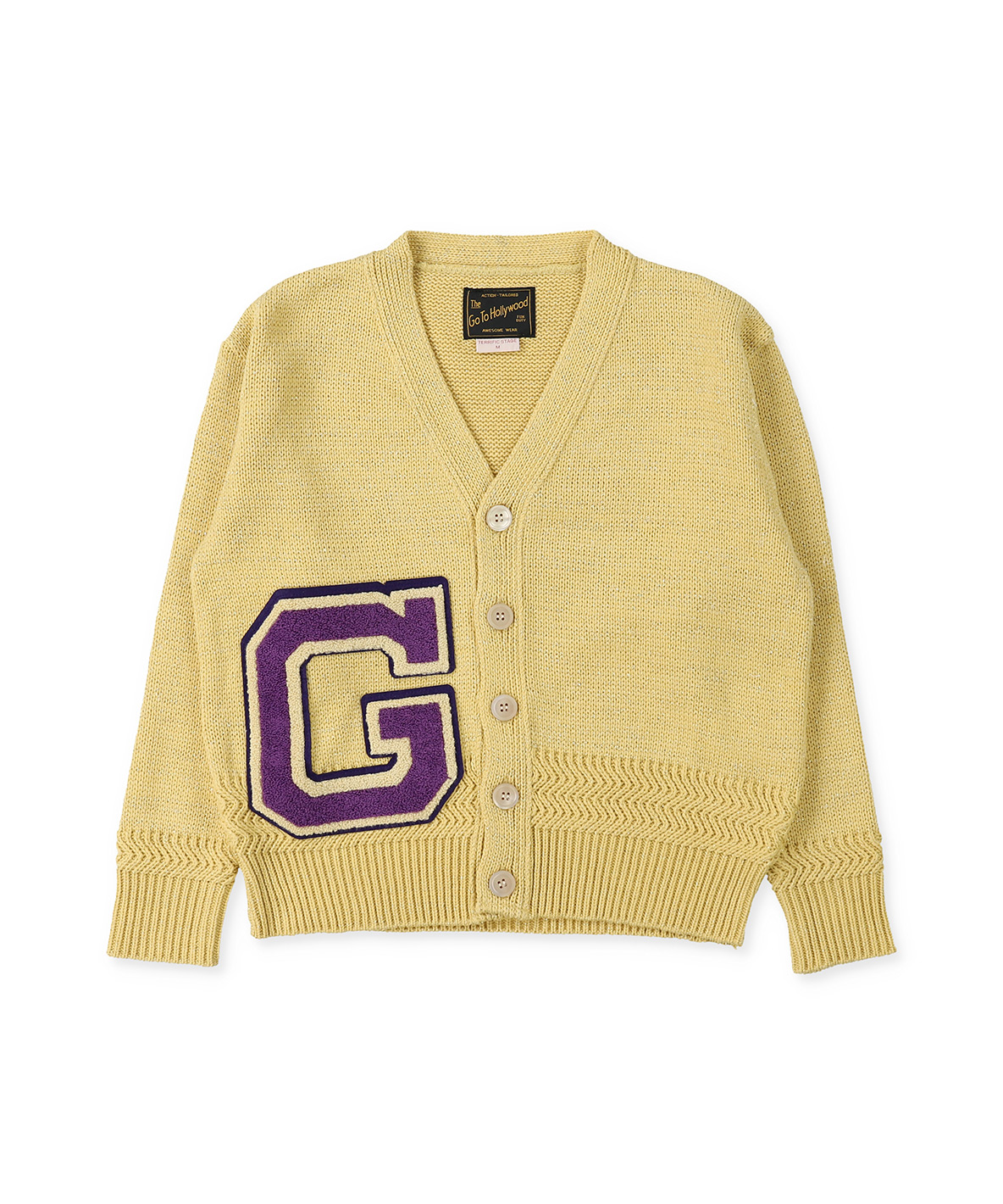 GOTOHOLLYWOOD ゴートゥーハリウッド GO TO HOLLYWOOD ラメ レタードカーデ ベージュ LL/140cm GOTOHOLLYWOOD ゴートゥーハリウッド GO TO HOLLYWOOD ラメ レタードカーデ ベージュ LL/140cm