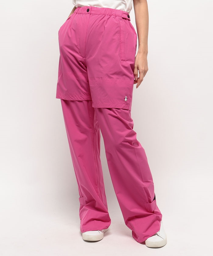 Munsingwear(ings) 【ENVOY】ナイロンストレッチタフタレインパンツ ピンク LL Munsingwear(ings) 【ENVOY】ナイロンストレッチタフタレインパンツ ピンク LL