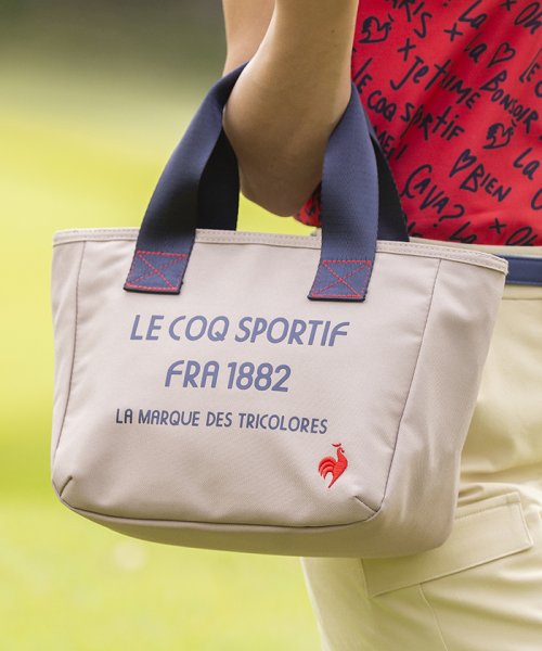 le coq sportif GOLF (ルコックスポルティフ（ゴルフ）)/カートバッグ(ミニトートバッグ)(保冷機能裏地) 約23×20×17(cm)/ベージュ