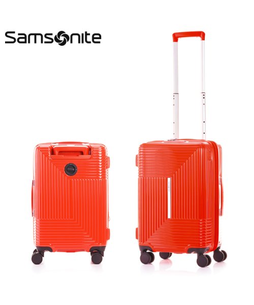 Samsonite(サムソナイト)/サムソナイト アピネックス スーツケース 機内持ち込み Sサイズ 拡張 35L 43L ストッパー 軽量 Samsonite APINEX SPINNER 55/レッド