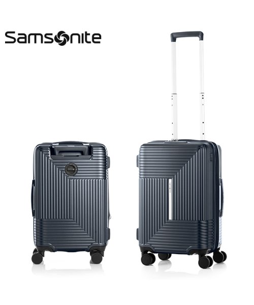 Samsonite(サムソナイト)/サムソナイト アピネックス スーツケース 機内持ち込み Sサイズ 拡張 35L 43L ストッパー 軽量 Samsonite APINEX SPINNER 55/ネイビー