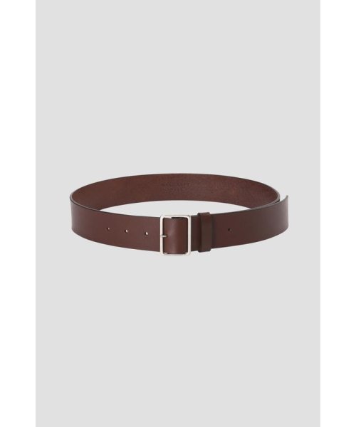 MARGARET HOWELL(マーガレット・ハウエル)/WIDE LEATHER BELT/DARKBROWN2