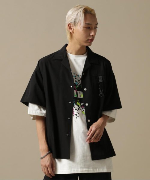 LHP(エルエイチピー)/DankeSchon/ダンケシェーン/PREMIUM撥水SN SIDE ZIP S/S SHIRTS/ブラック