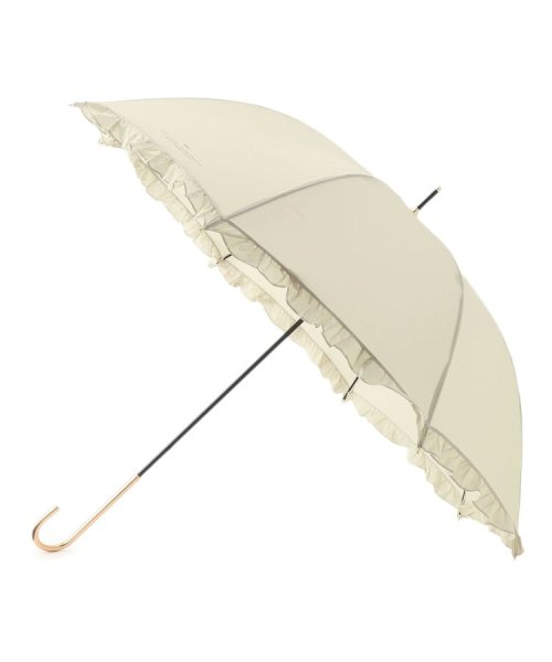 Ober Tashe(ESPERANZA／OberTashe)/フェミニンフリル 雨傘 日傘 遮光 レイン 長傘/ベージュ（052）