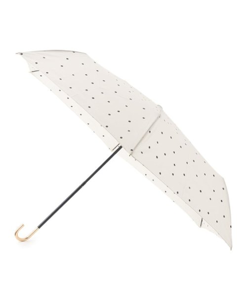 Ober Tashe(ESPERANZA／OberTashe)/雨傘 日傘 遮光 折りたたみ傘 ミルキードット ミニ/オフホワイト（003）