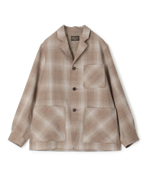 TOMORROWLAND MENS(TOMORROWLAND MENS)/【別注】PENDLETON ウール オンブレチェック ジャケット/42ライトベージュ系