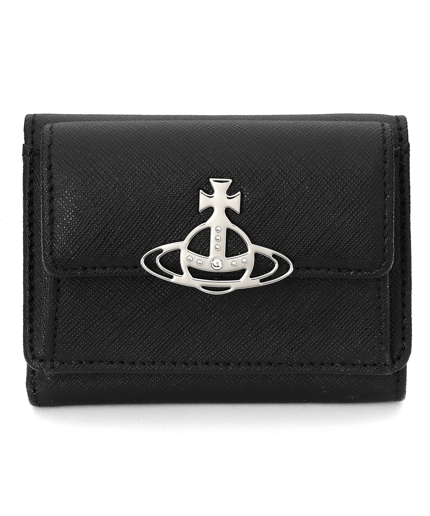 新品・未使用品VIVIENNE WESTWOOD 3つ折り財布 がま口 黒｜小物
