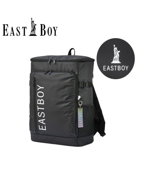 EASTBOY(イーストボーイ)/イーストボーイ リュック 30L B4 スクエア ボックス型 フロントポケット EASTBOY EBA88/ブラック