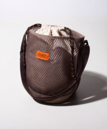 GLOSTER(GLOSTER)/【UNIVERSAL OVERALL/ユニバーサルオーバーオール】Pouch in mesh shoulder ポーチinメッシュショルダー/モカ