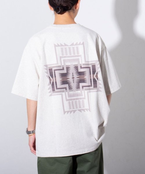 GLOSTER(GLOSTER)/【PENDLETON/ペンドルトン】バックプリントTシャツ  ワンポイントロゴ/アッシュグレー