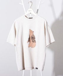 GLOSTER(GLOSTER)/【PENDLETON/ペンドルトン】ベアープリントTシャツ 刺繍 ワンポイントロゴ/アッシュグレー